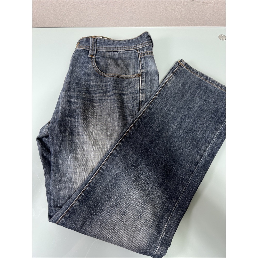 Ecko Unltd Jeans Men's 34x32 Slim Straight Blue Denim Y2K‎ Style